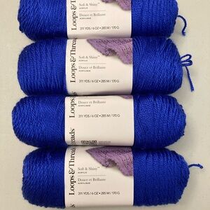 Soft & Shiny Yarn - Royal Blue